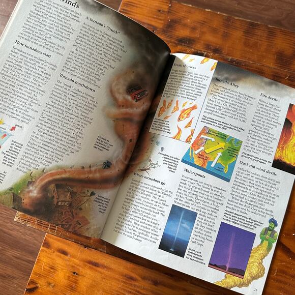 Vintage 1996 Usborne Understanding Geography Storms & Hurricanes Paperback Book - Picture 5 of 9